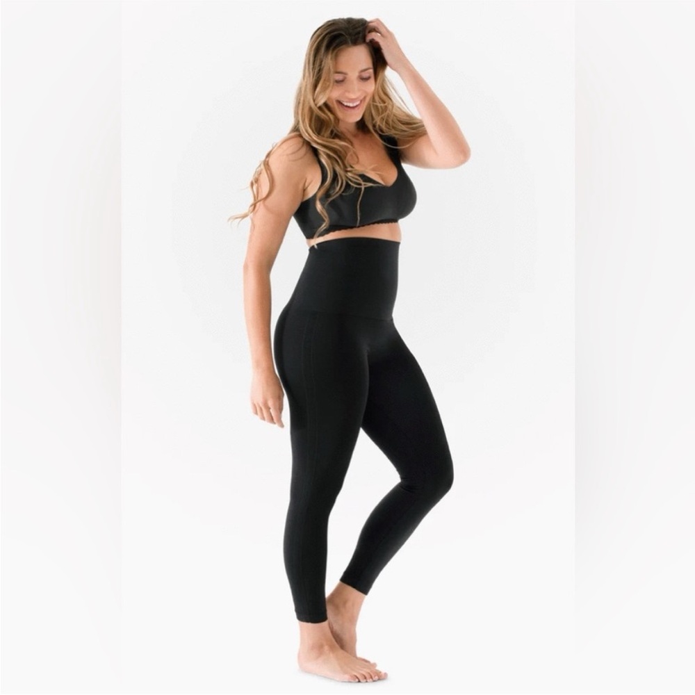 Mother Tucker Belly Bandit Postpartum Shapewear Leggings Black Size Small